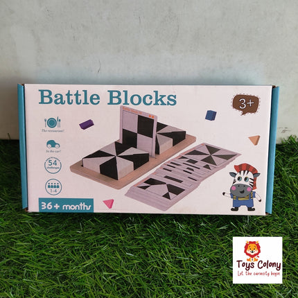 Wooden Battle Blocks - Brain Booster - Puzzle Solving Activity