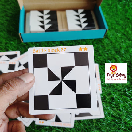 Wooden Battle Blocks - Brain Booster - Puzzle Solving Activity