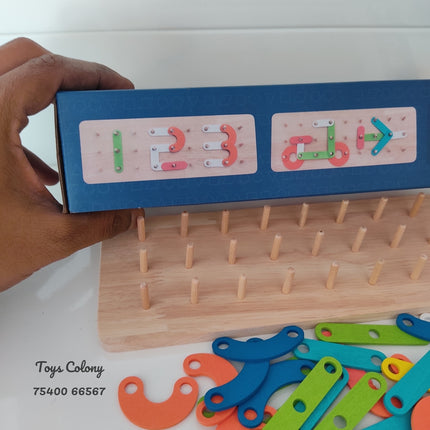 Changeable Puzzle | Wooden Shape Construction Activity Set, Fine Motor Skills, Hand Eye Coordination, Cognitive Development