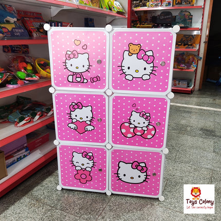 Kids DIY Storage Cabinet - Hello Kitty Theme