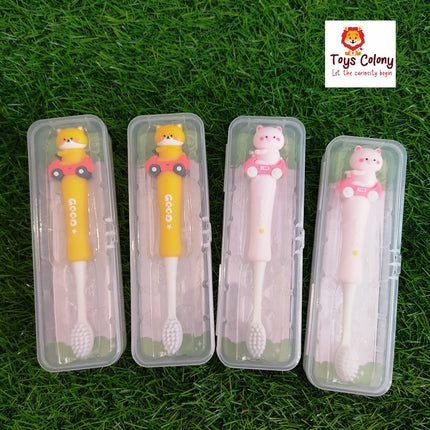 Kids Toothbrush - Kitty Car Model (Pack of 1 Brush)