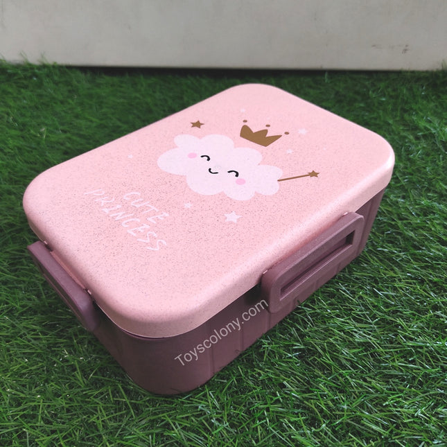 Lunch Box for Kids - Cute Princess - Rectangle