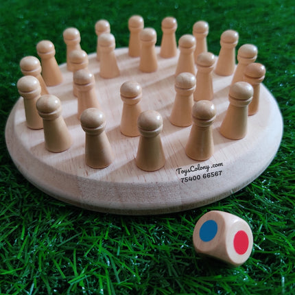 Wooden Memory Chess Game