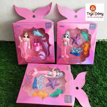 Mermaid Eraser Pack - Premium Quality