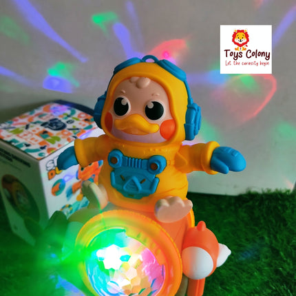 Space Duck with Colorful Lights