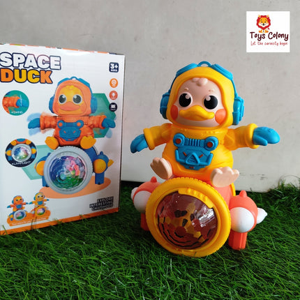 Space Duck with Colorful Lights