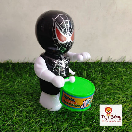 Spiderman Playing Drums