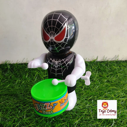 Spiderman Playing Drums