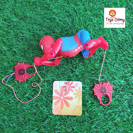 Spiderman Rope Climbing Toy with Wall Hook Sticker