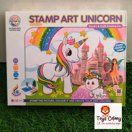 Stamp Art Unicorn